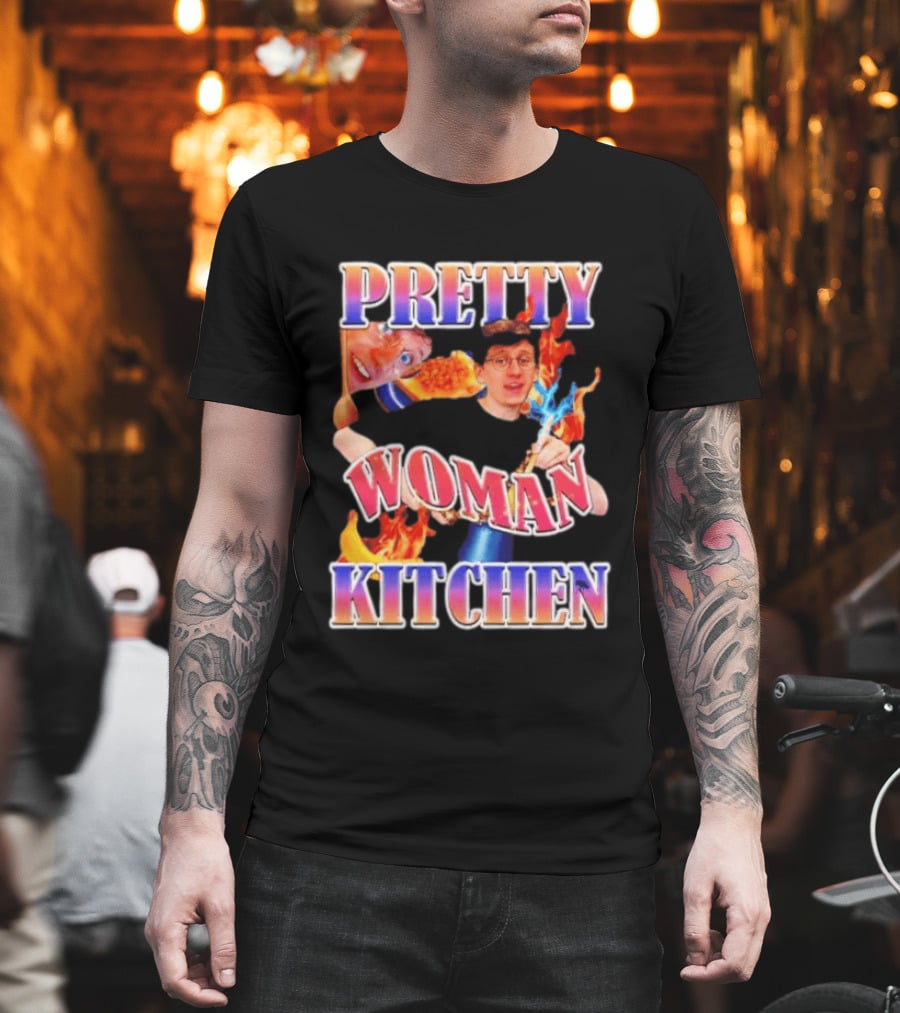 Pretty Woman Kitchen Funny JackSucksAtLife YouTube Meme T-Shirt