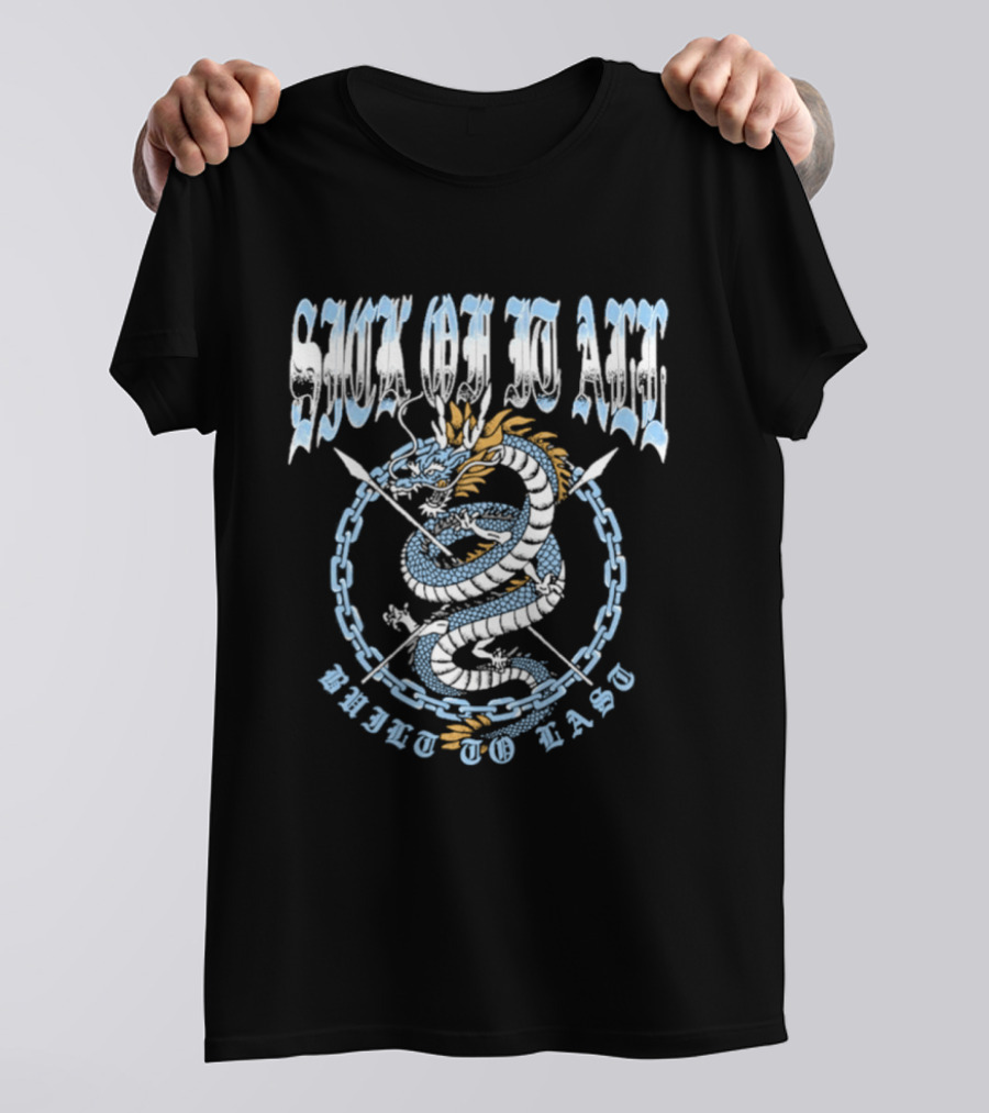 Sick Of It All Built To Last Dragonchain Snake T-Shirt