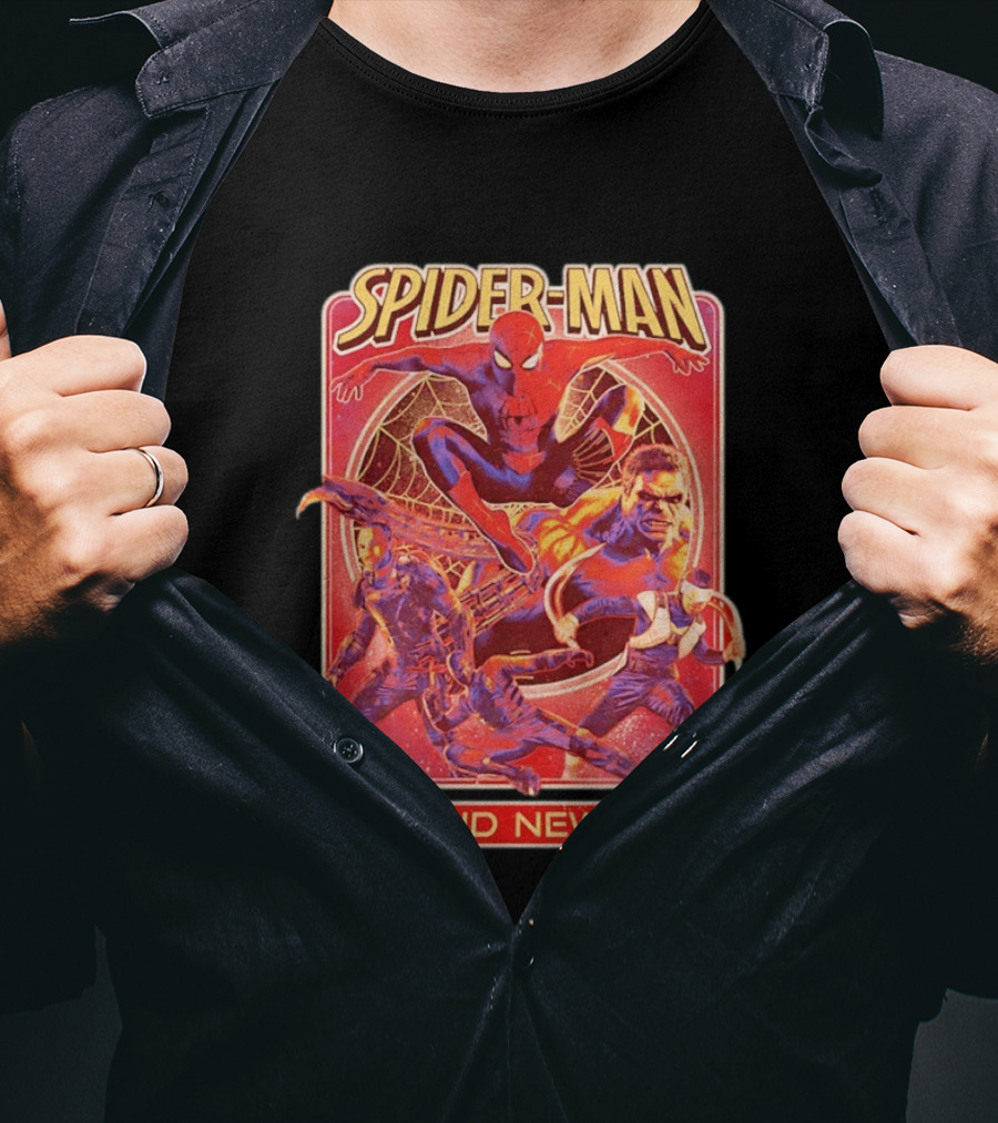 Spider Man Brand New Day With Superheroes And Villains T-Shirt