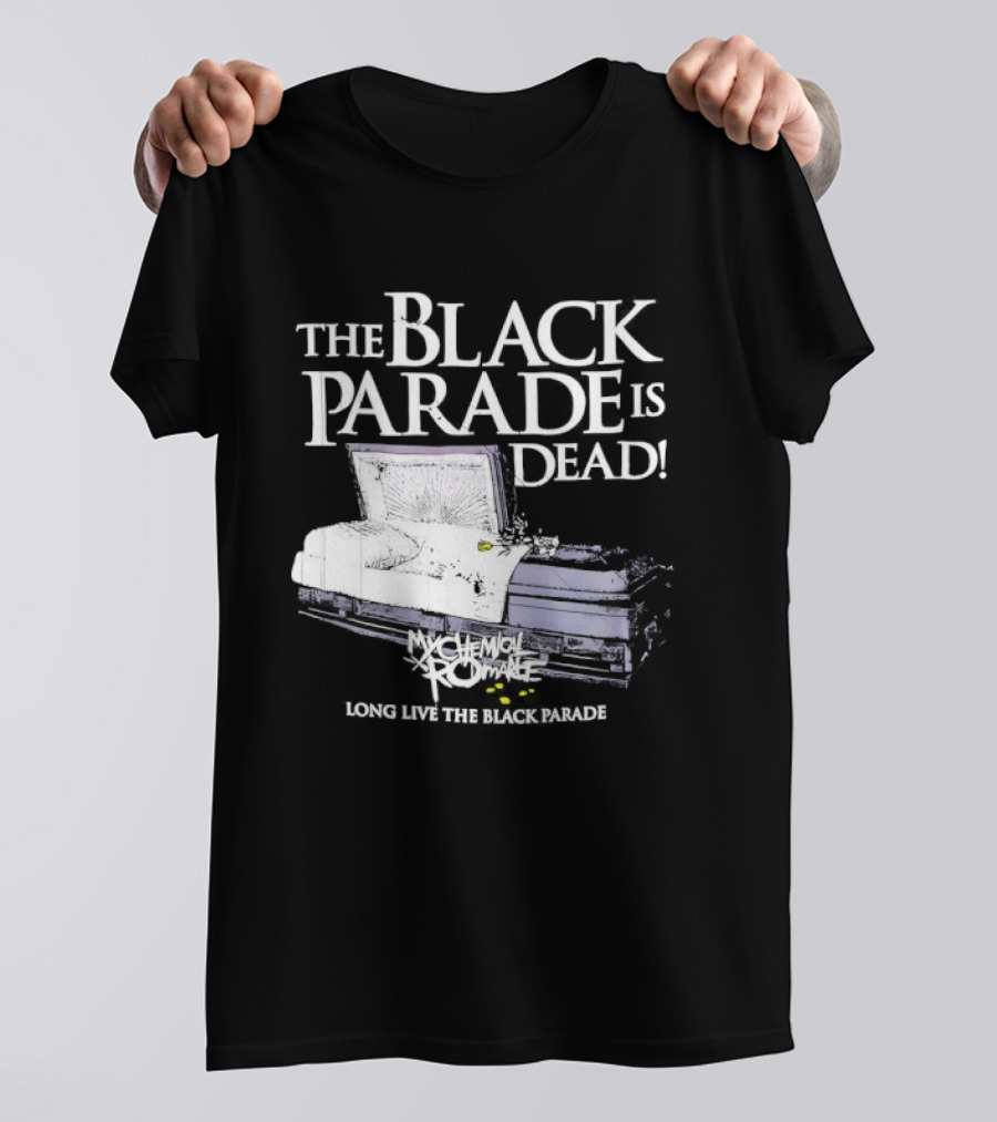 The Black Parade Is Dead My Chemical Romance Long Live The Black Parade Coffin Image T-Shirt