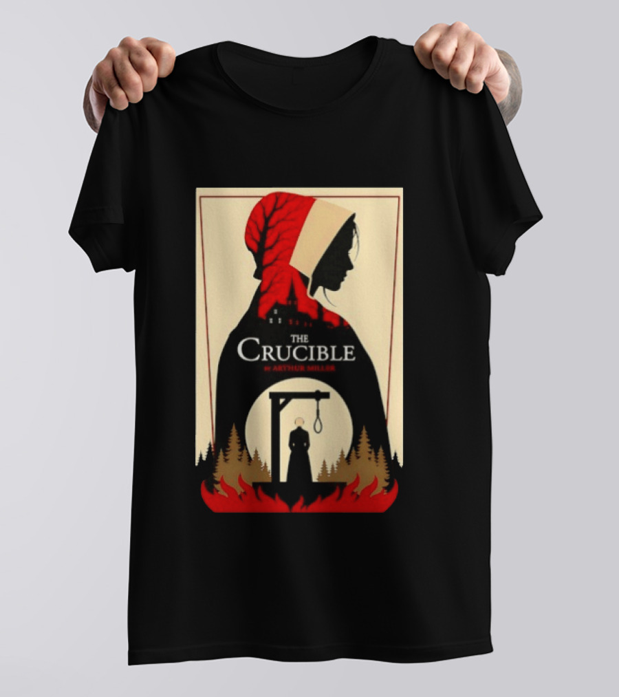 The Crucible By Arthur Miller Salem Witch Trials Hanging Scene T-Shirt