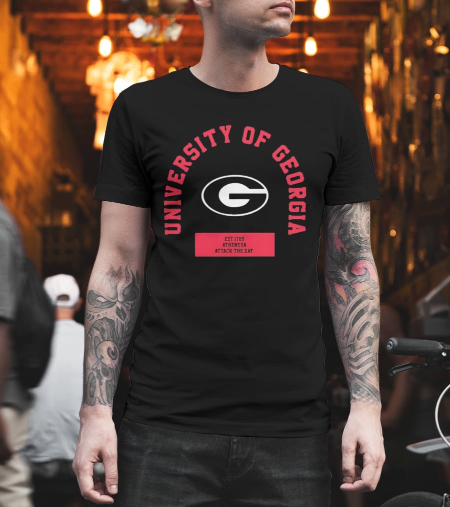 University Of Georgia Athens GA Bulldogs Attack The Day Est 1785 T-Shirt