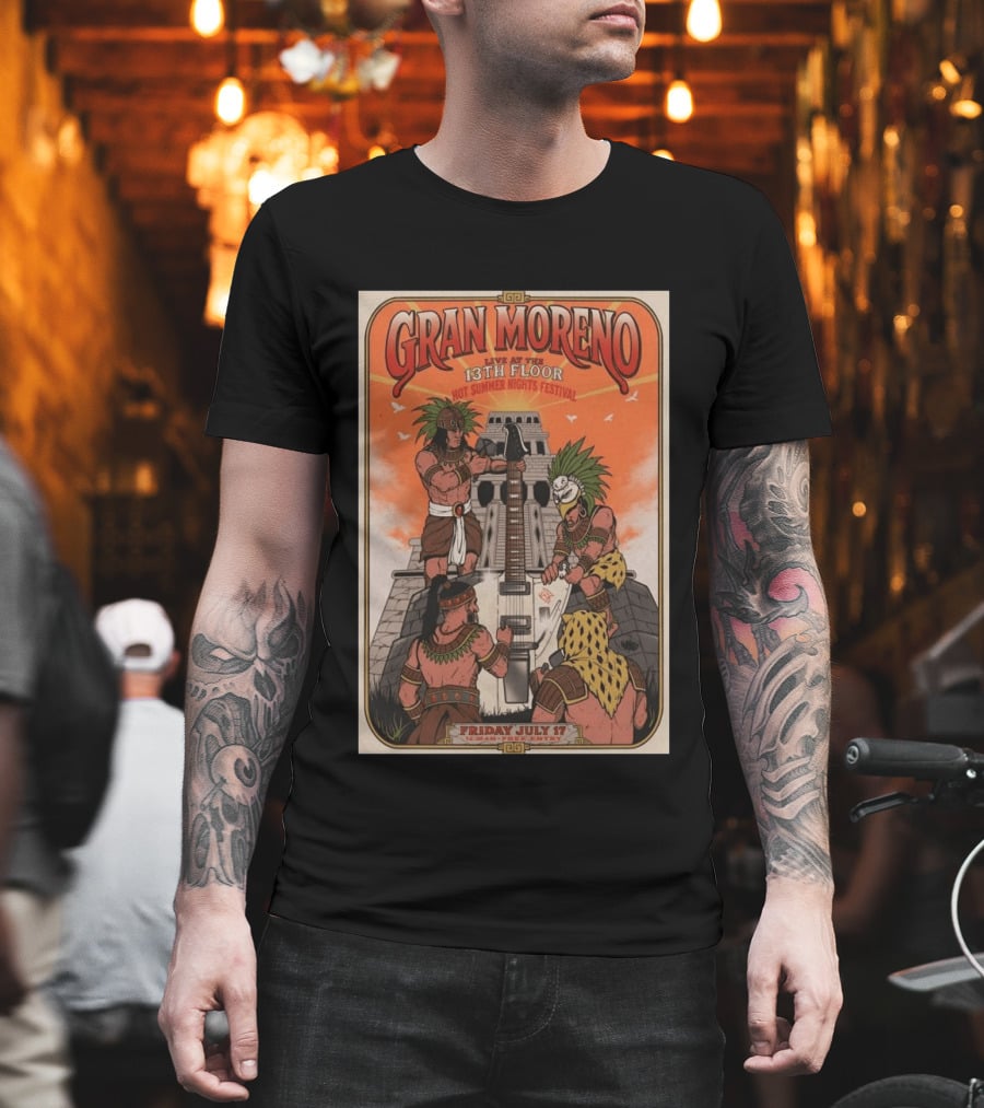 GRAN MORENO Live At The 13th Floor Hot Summer Nights Festival Friday July 17 T-Shirt