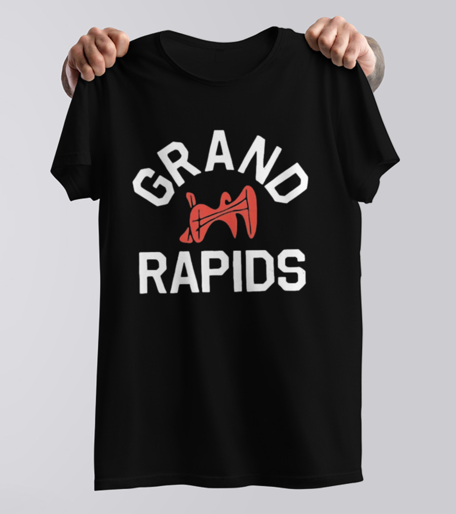 Grand Rapids Michigan City Travel Midwest Trombone T-Shirt