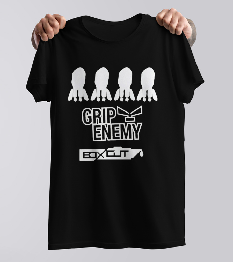 Grip Enemy Box Cut Urban Streetwear Octopus T-Shirt