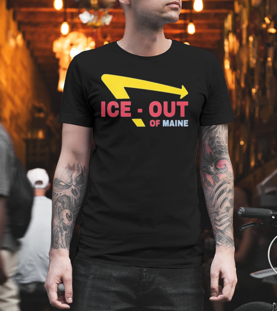 Ice Out Of Maine 2026 Arrow T-Shirt