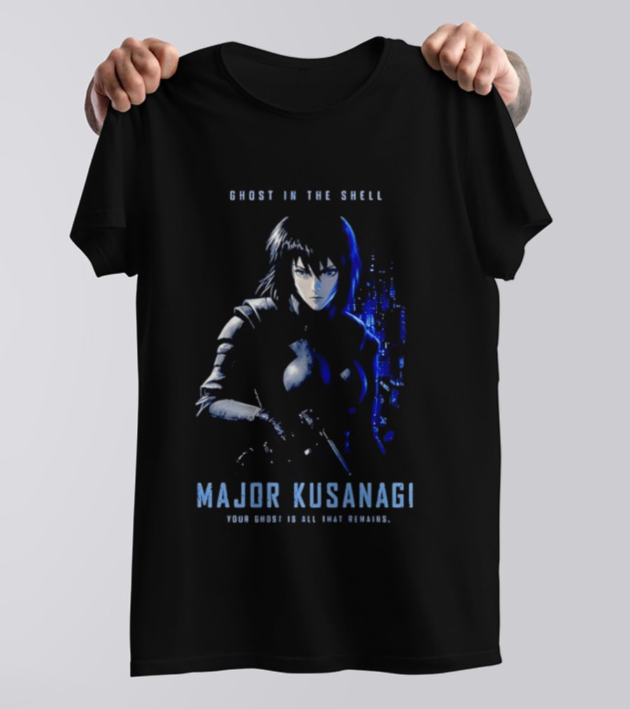 Ghost In The Shell Major Kusanagi Your Ghost Is All That Remains T-Shirt