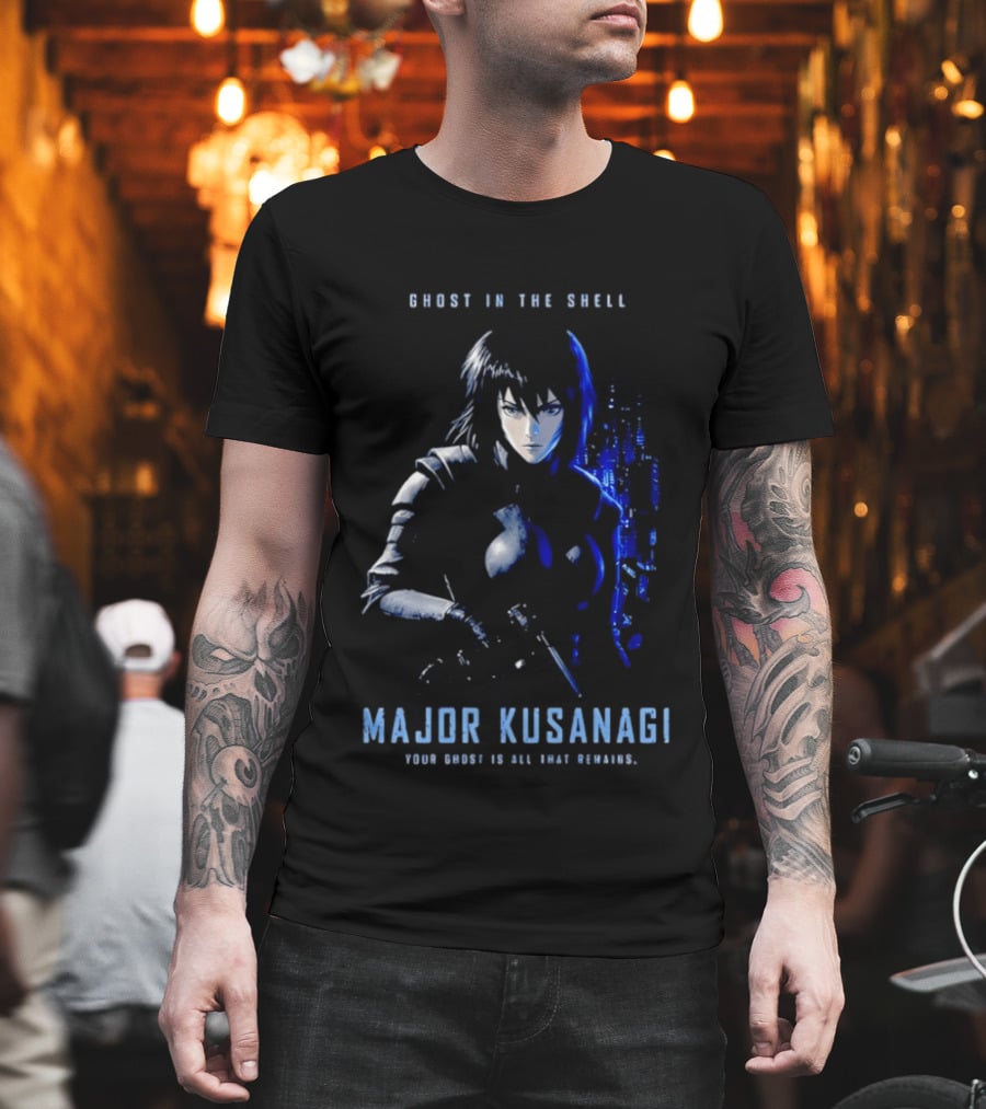 Ghost In The Shell Major Kusanagi Your Ghost Is All That Remains T-Shirt