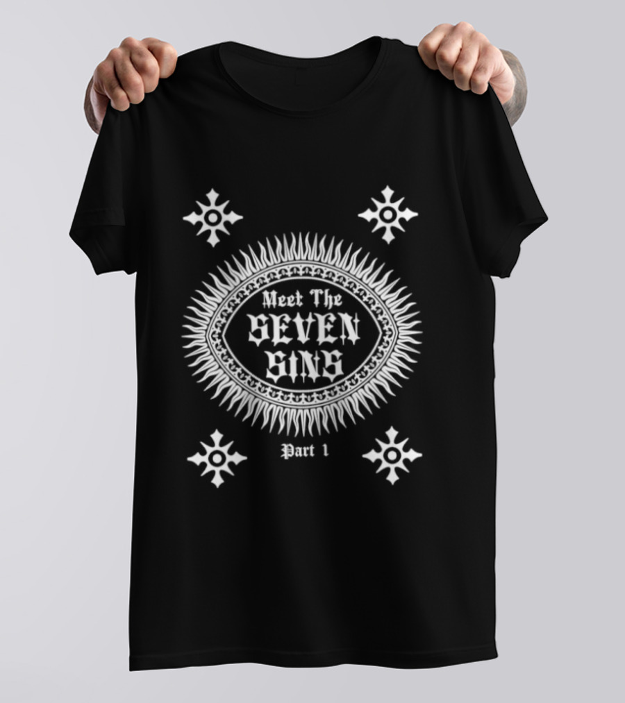Meet The Seven Sins Part 1 Occult Gothic Symbolic T-Shirt