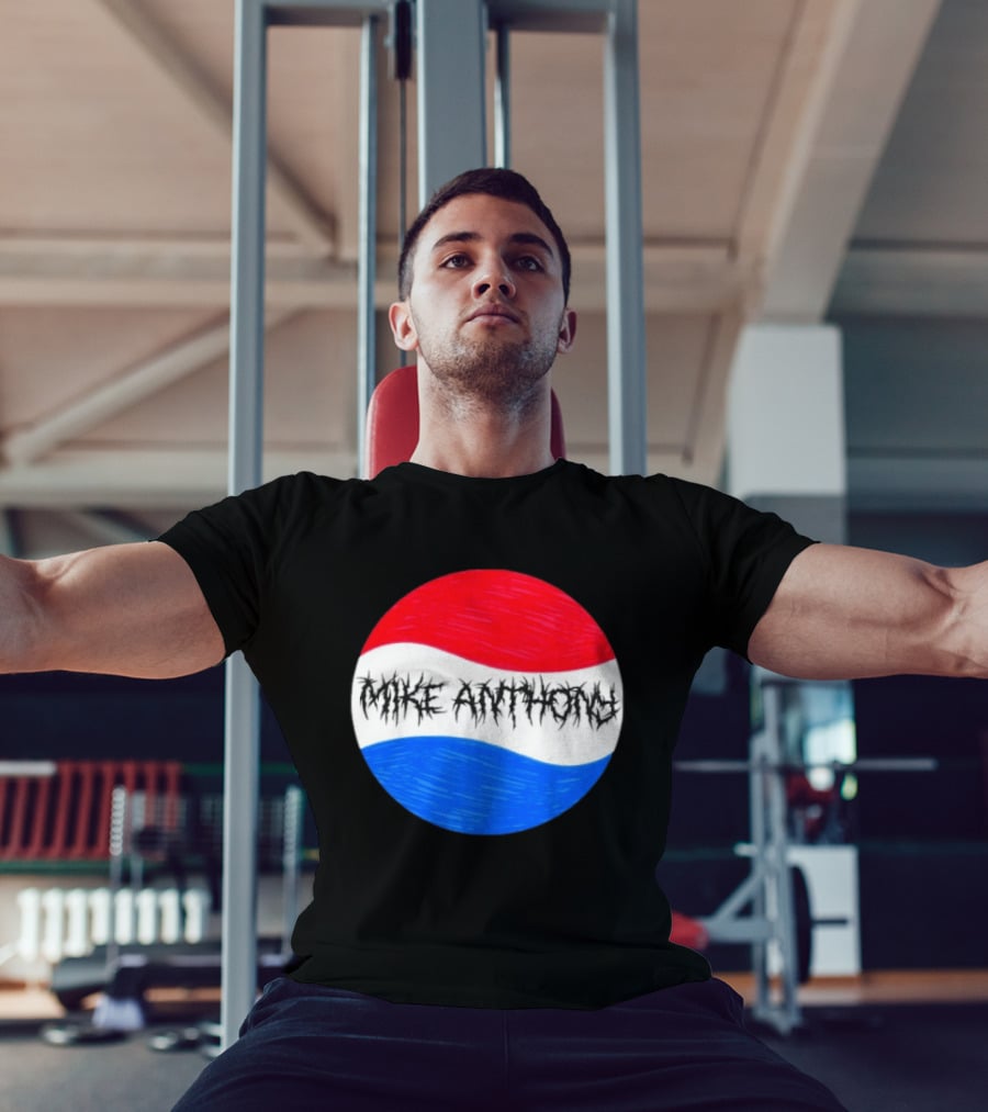 Mike Anthony Pepsi Symbol Bold Text Classic Circle T-Shirt
