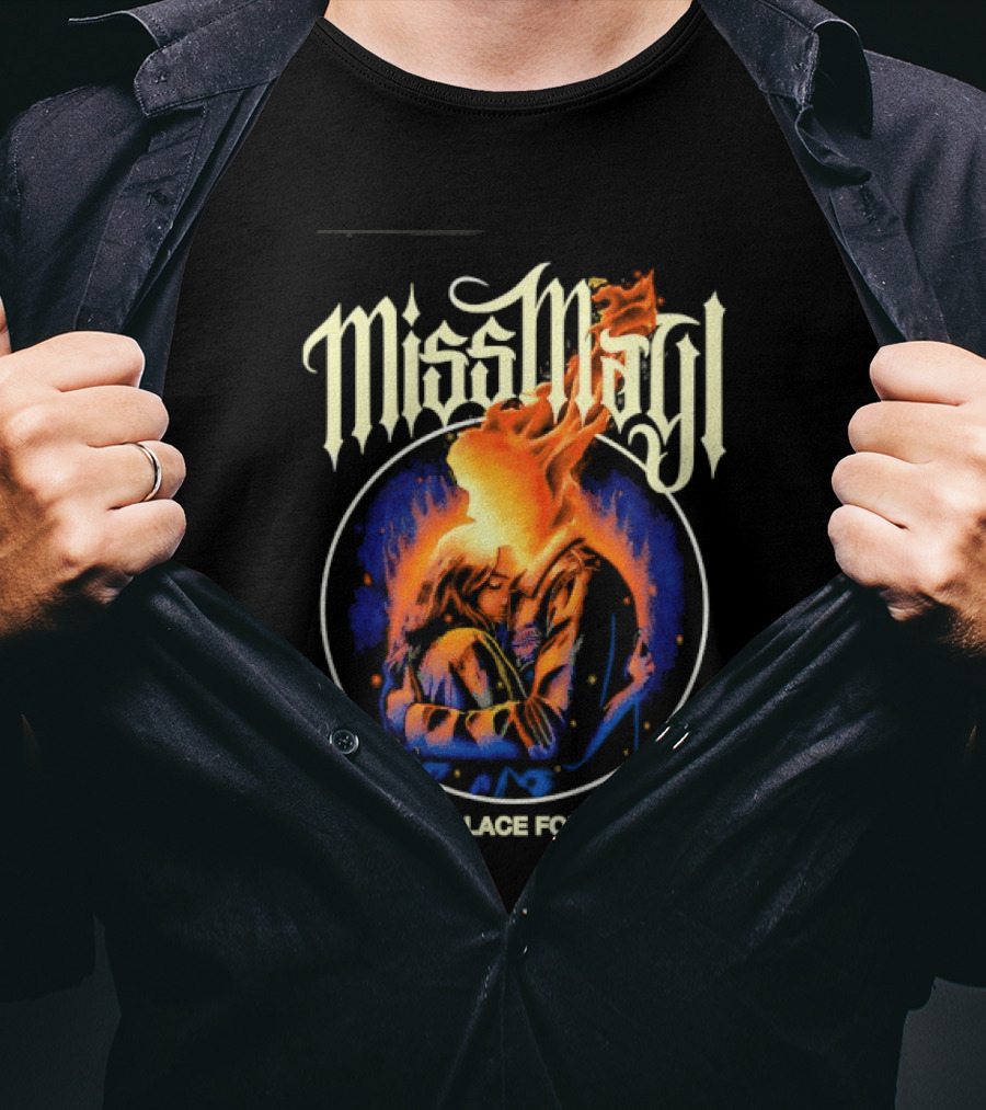 Miss May I No Place For Me Metalcore Band Fiery Circle T-Shirt