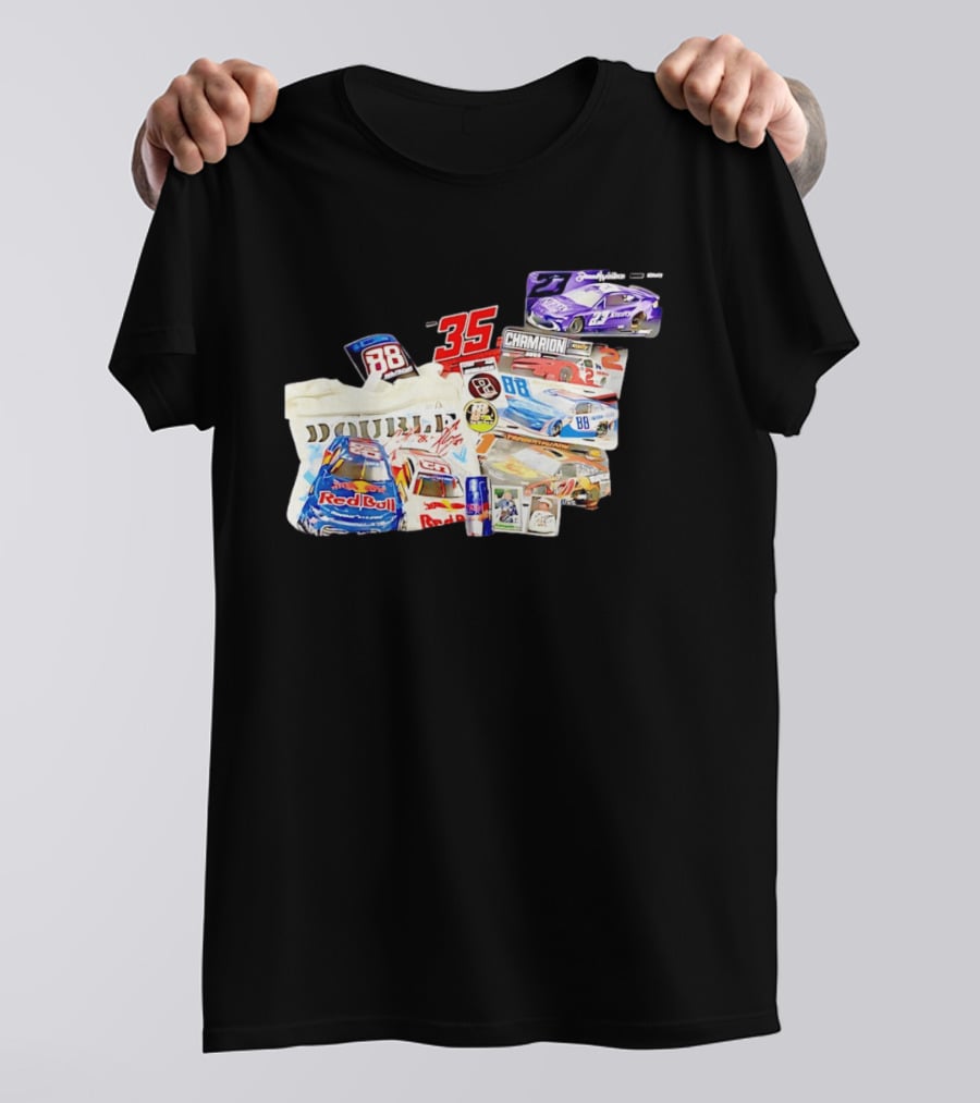 NASCAR Bubba Wallace Red Bull Racing 88 Double Champion 35 Collection T-Shirt