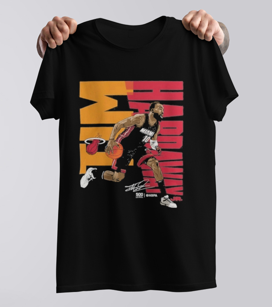 2026 NBA Tim Hardaway Jr Miami Heat Basketball Player Action T-Shirt