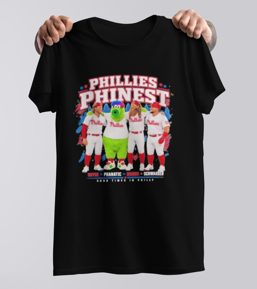 Bryce Harper The Phanatic Brandon Marsh Kyle Schwarber Phillies Phinest T-Shirt