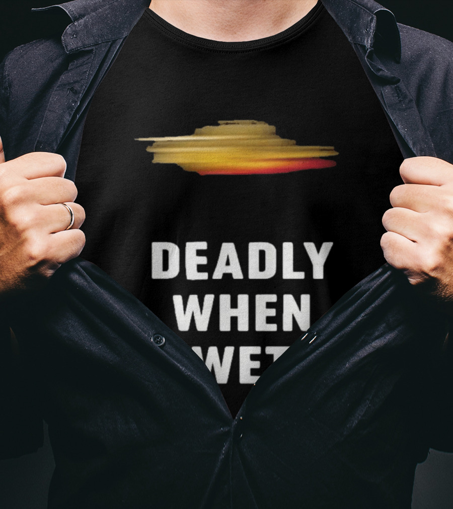 Deadly When Wet UFO Saucer Vortex T-Shirt