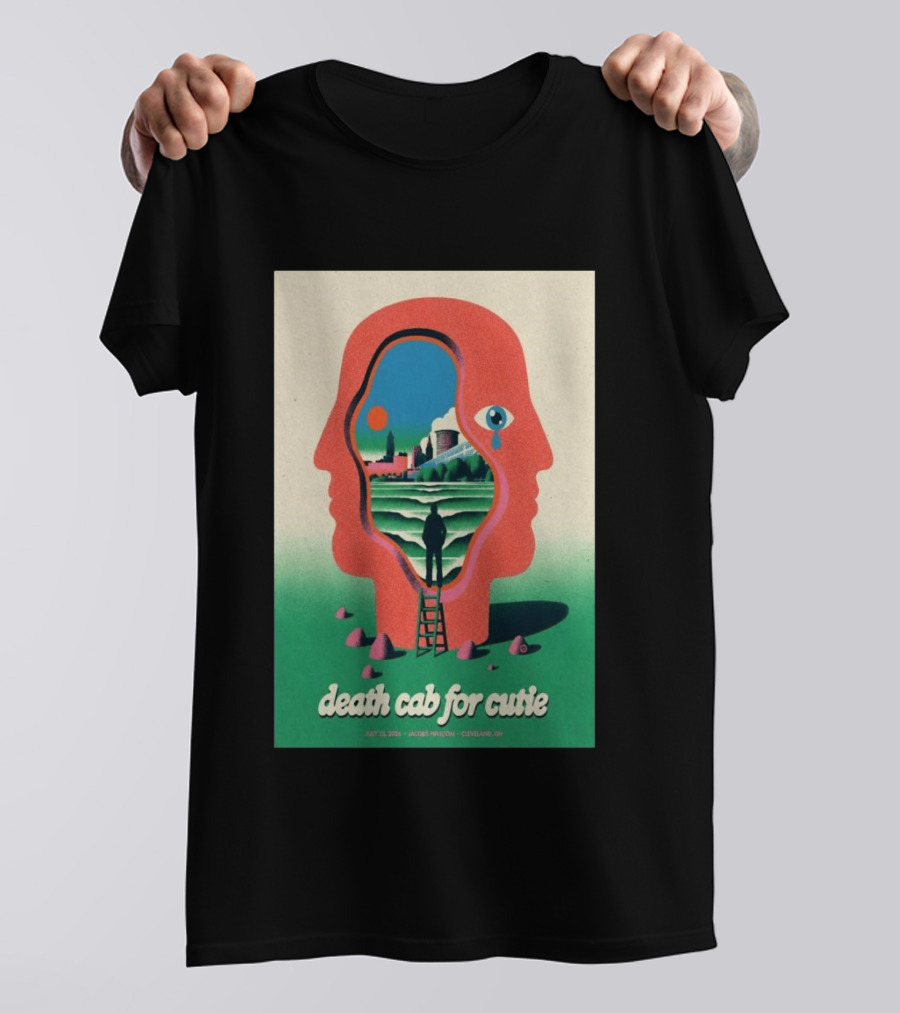 Death Cab For Cutie July 15 2026 Jacobs Pavilion Cleveland OH Tour T-Shirt