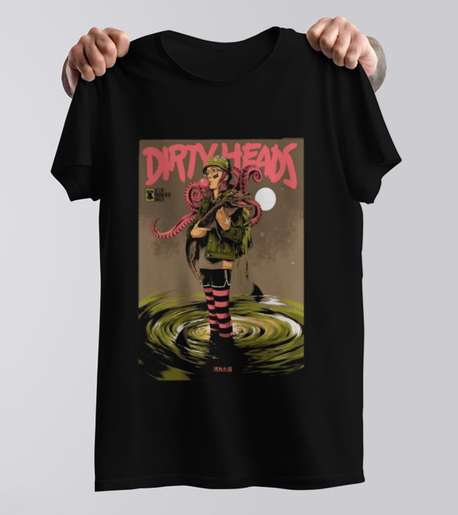Dirty Heads Jul 15 2026 Hollywood Casino Penn National Race Course Grantville PA Anime Style Octopus T-Shirt