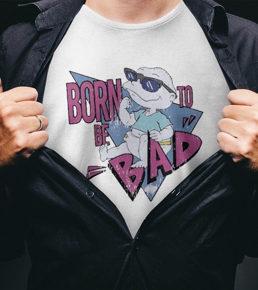 Born To Be Bad 90s Cartoon Baby Sunglasses T-Shirt
