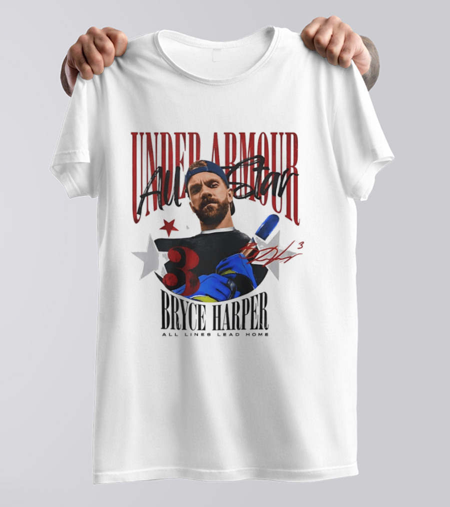Under Armour All Star Bryce Harper All Lines Lead Home T-Shirt