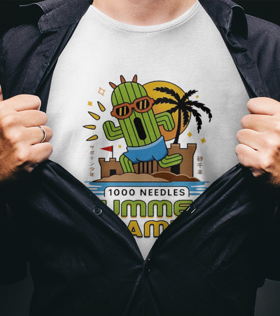 Happy Cactus 1000 Needles Summer Camp Beach ESTD 1994 T-Shirt