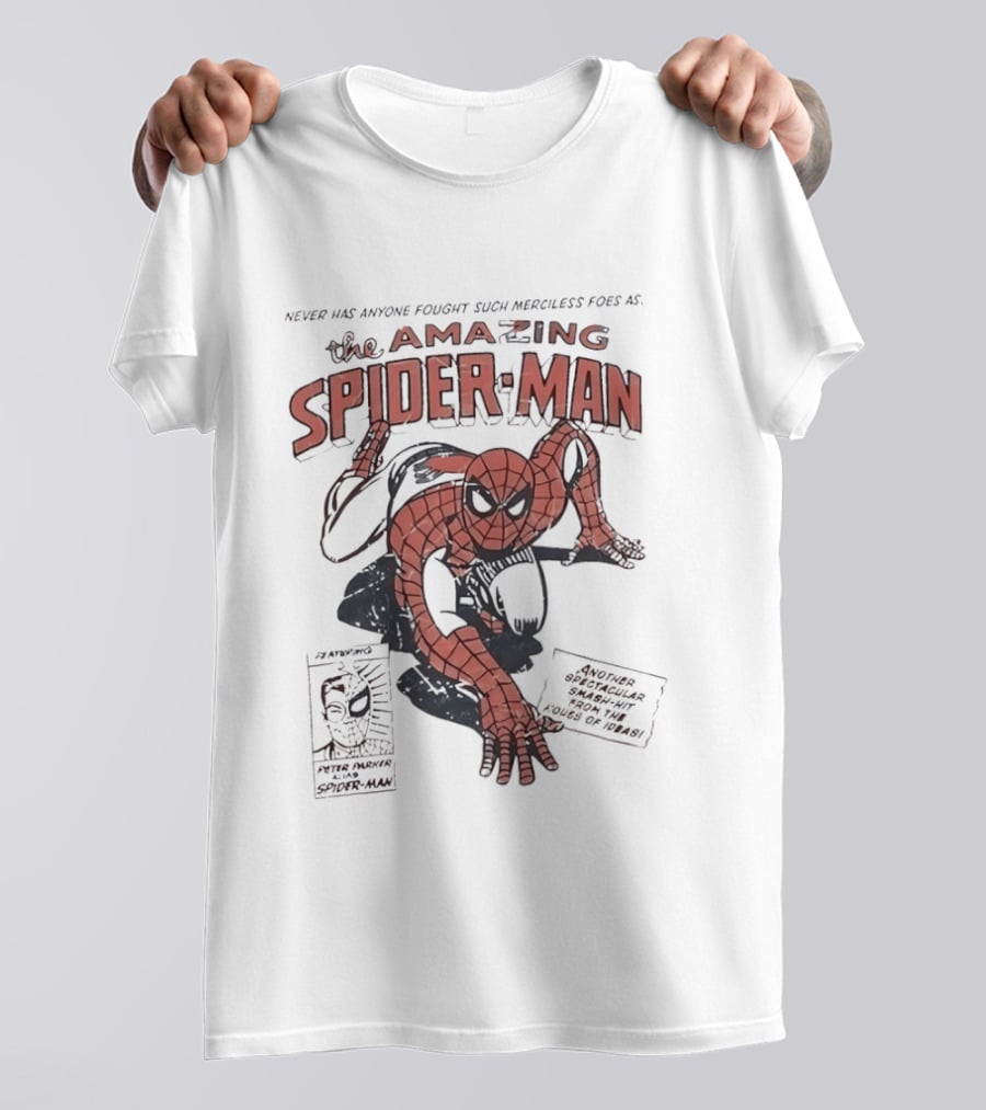 The Amazing Spider Man Never Has Anyone Fought Such Merciless Foes Peter Parker Comic T-Shirt