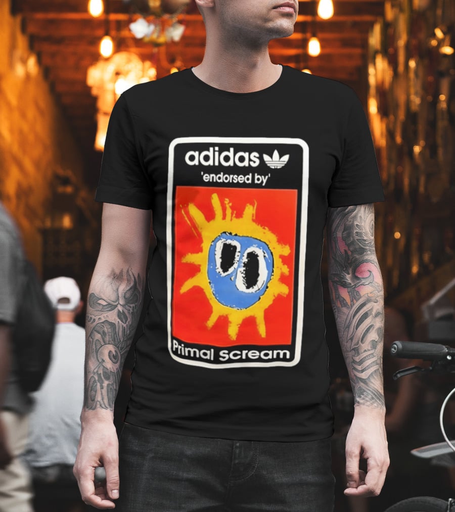 Adidas Primal Scream Endorsed Iconic Collaboration T-Shirt