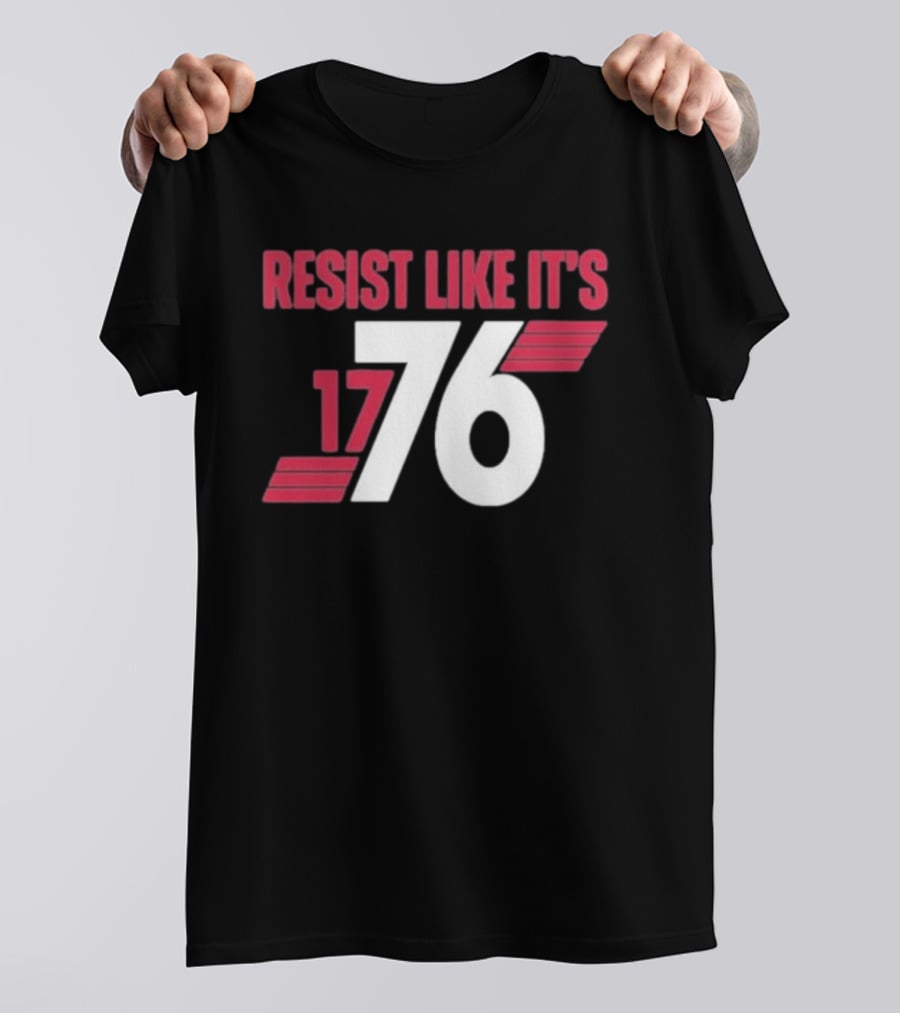 Resist Like It's 1776 Bold Vintage Red And White T-Shirt
