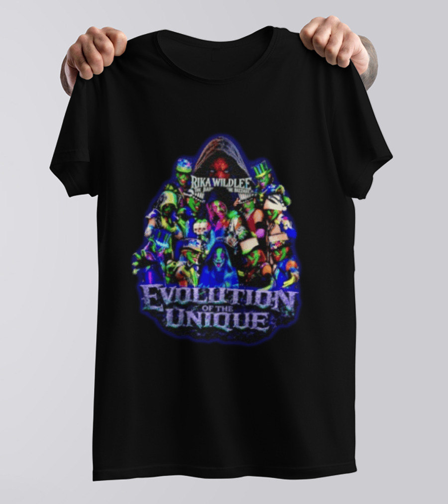 Rika Wildlee Evolution Of The Unique Clown Collage T-Shirt