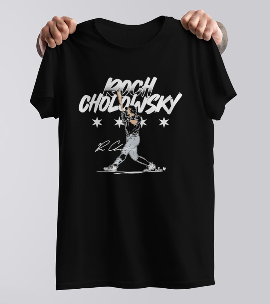 Roch Cholowsky Slugger Signature Swing With Stars And Signature T-Shirt
