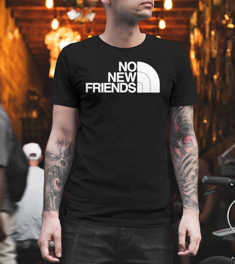 Saosin No New Friends North Face T-Shirt