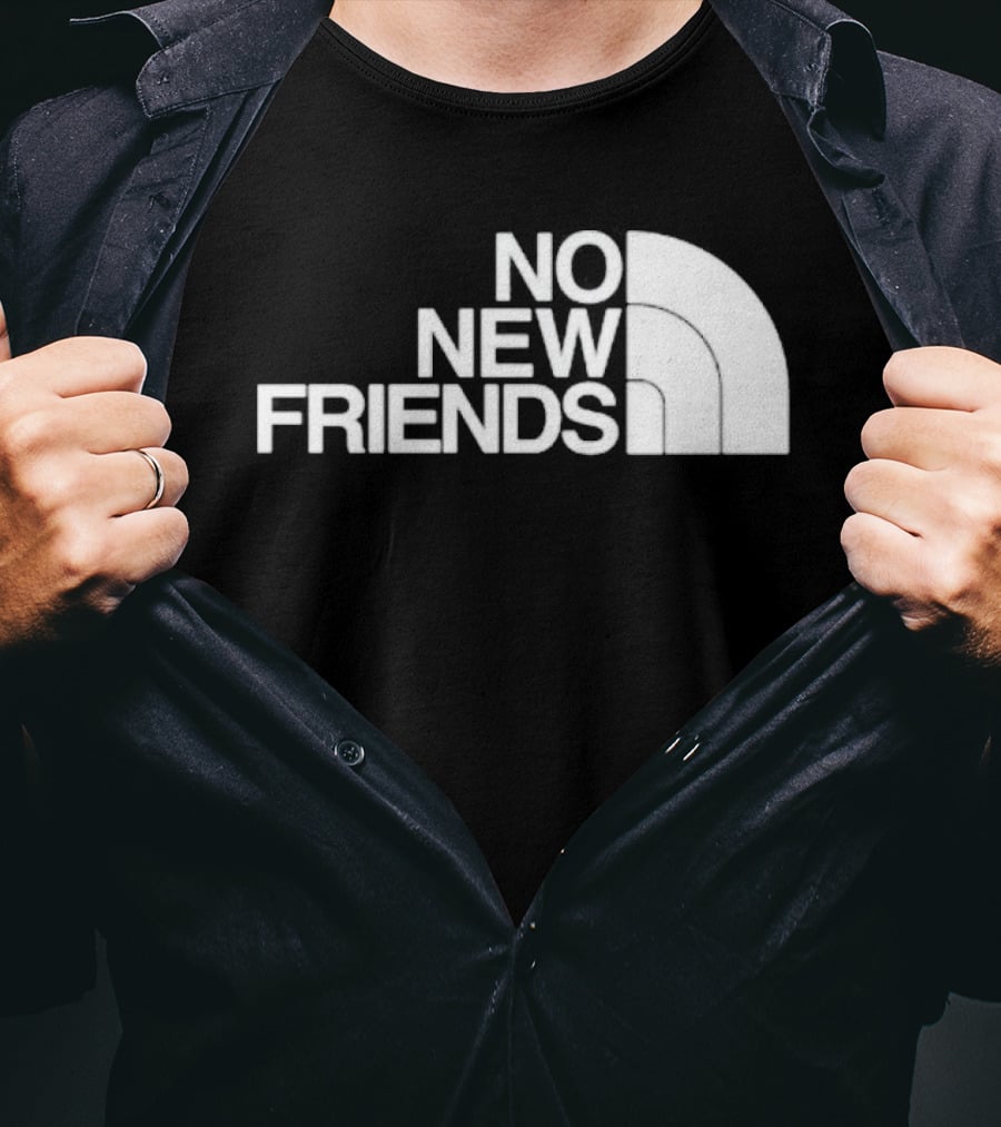 Saosin No New Friends North Face T-Shirt