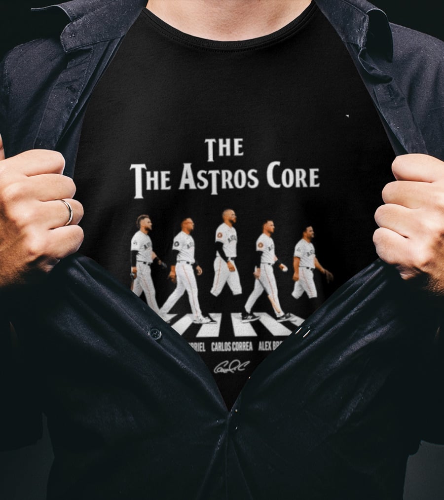 The Astros Core George Springer Carlos Correa Alex Bregman Jose Altuve Yuli Gurriel Abbey Road T-Shirt