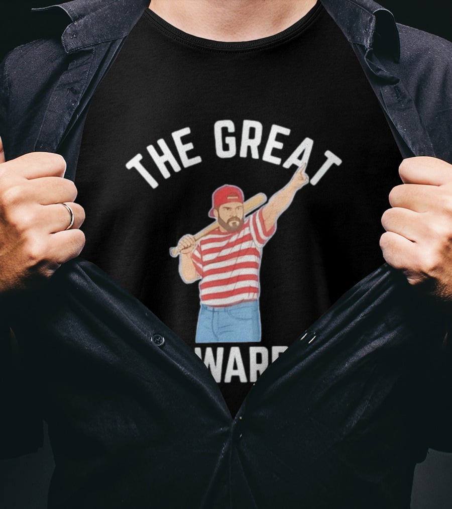 The Great Schwarbino Kyle Schwarber Philadelphia Phillies Striped Baseball T-Shirt