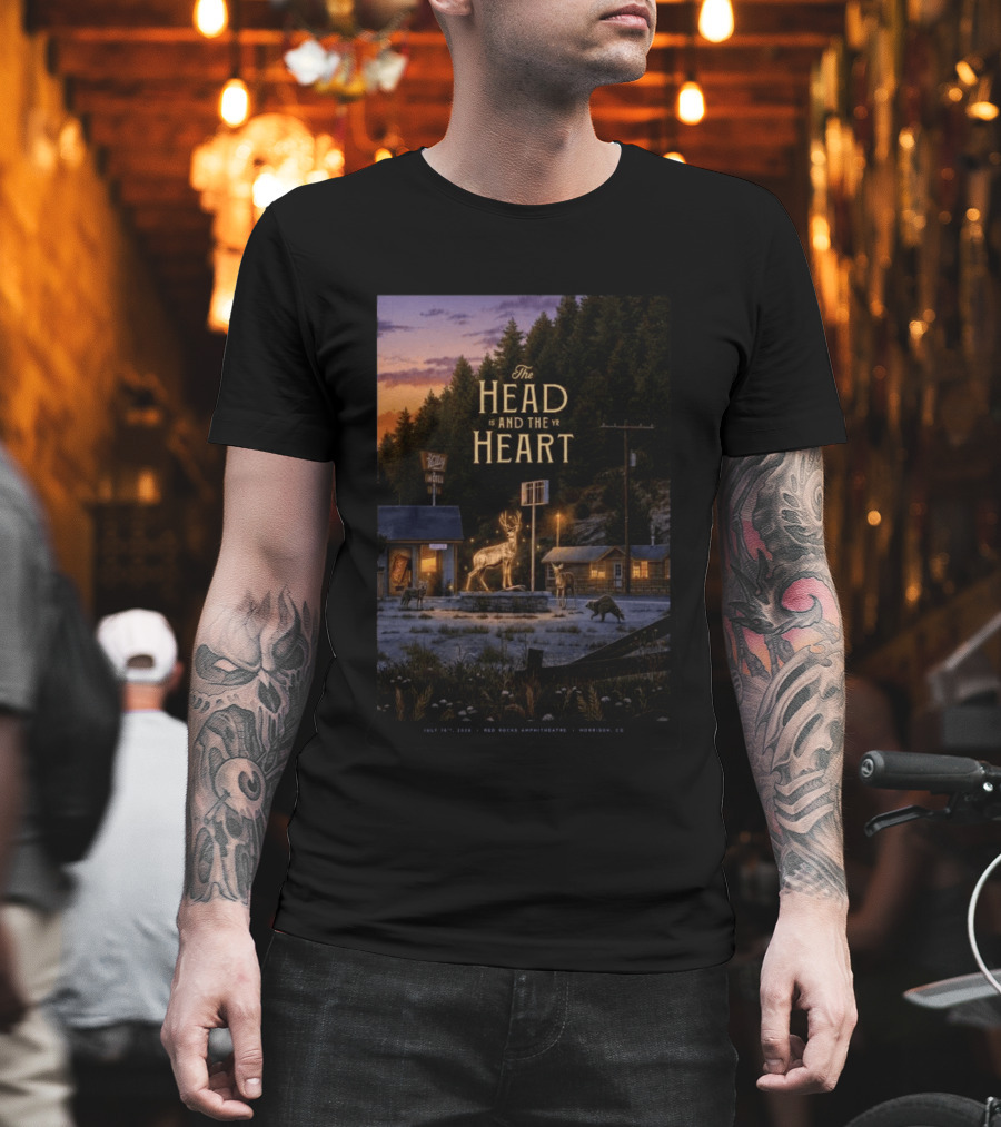 The Head And The Heart July 16 2026 Red Rocks Amphitheatre Morrison CO T-Shirt