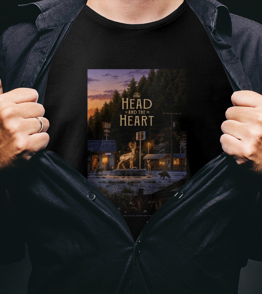 The Head And The Heart July 16 2026 Red Rocks Amphitheatre Morrison CO T-Shirt