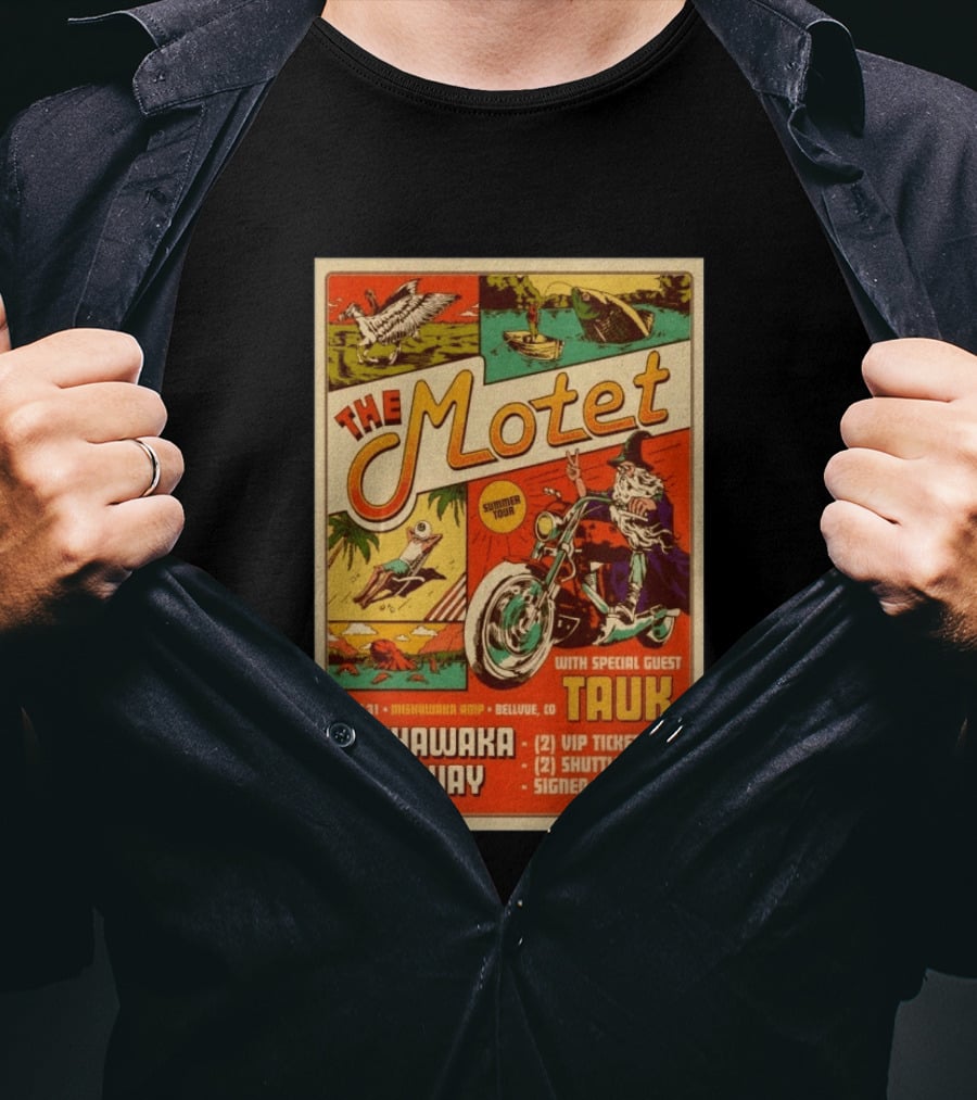 The Motet Summer Tour Mishawaka Amphitheatre July 31 Tauk Bellevue CO Giveaway VIP Tickets Shuttle Passes Signed T-Shirt