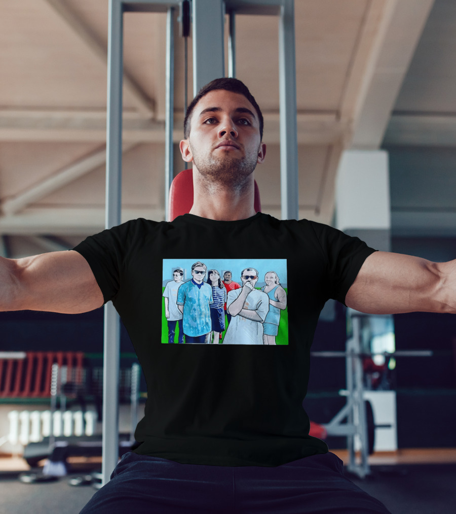 The Office Cast Illustrated Group Scene T-Shirt
