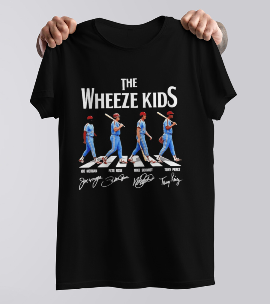 The Wheeze Kids Joe Morgan Pete Rose Mike Schmidt Tony Perez Philadelphia Phillies T-Shirt