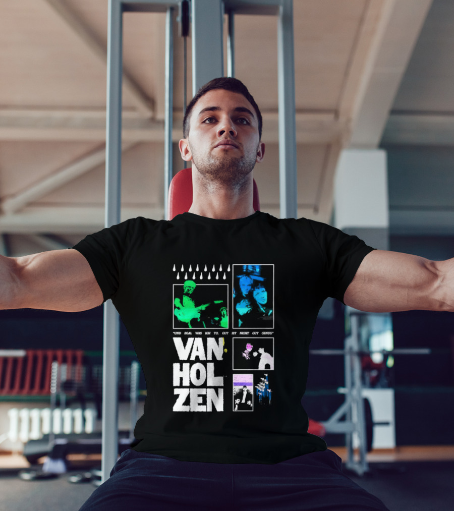 Van Holzen Und Egal Was Ich Tu Gut Ist Nicht Gut Genug Raindrops Color Blocks T-Shirt