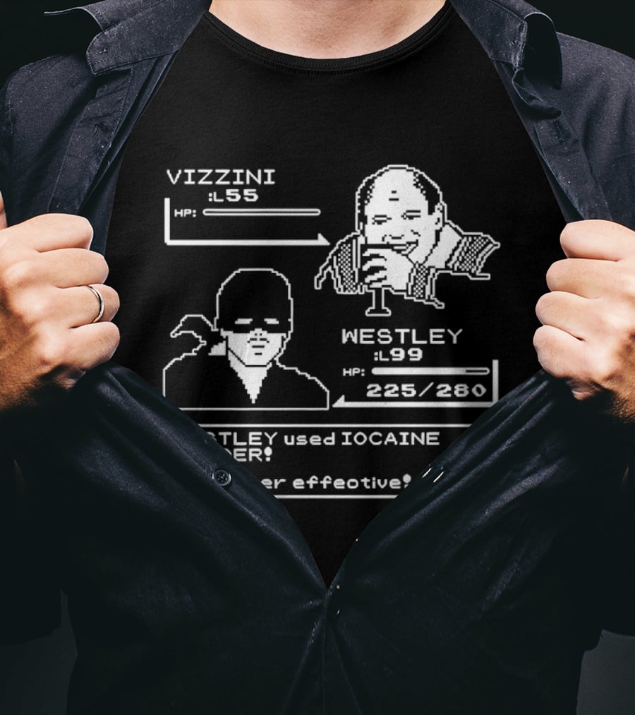 Vizzini Versus Westley Iocaine Powder Battle It's Super Effective T-Shirt