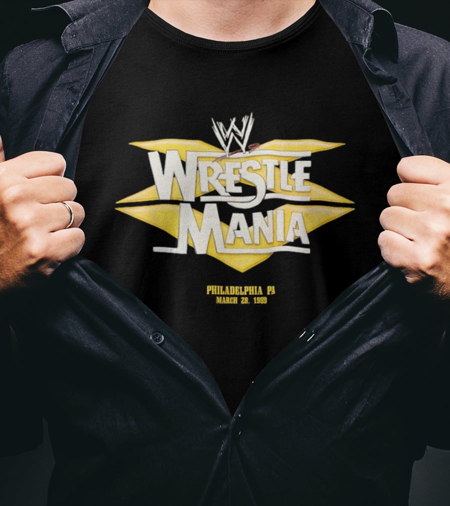 WWE WrestleMania XV Philadelphia March 28 1999 T-Shirt