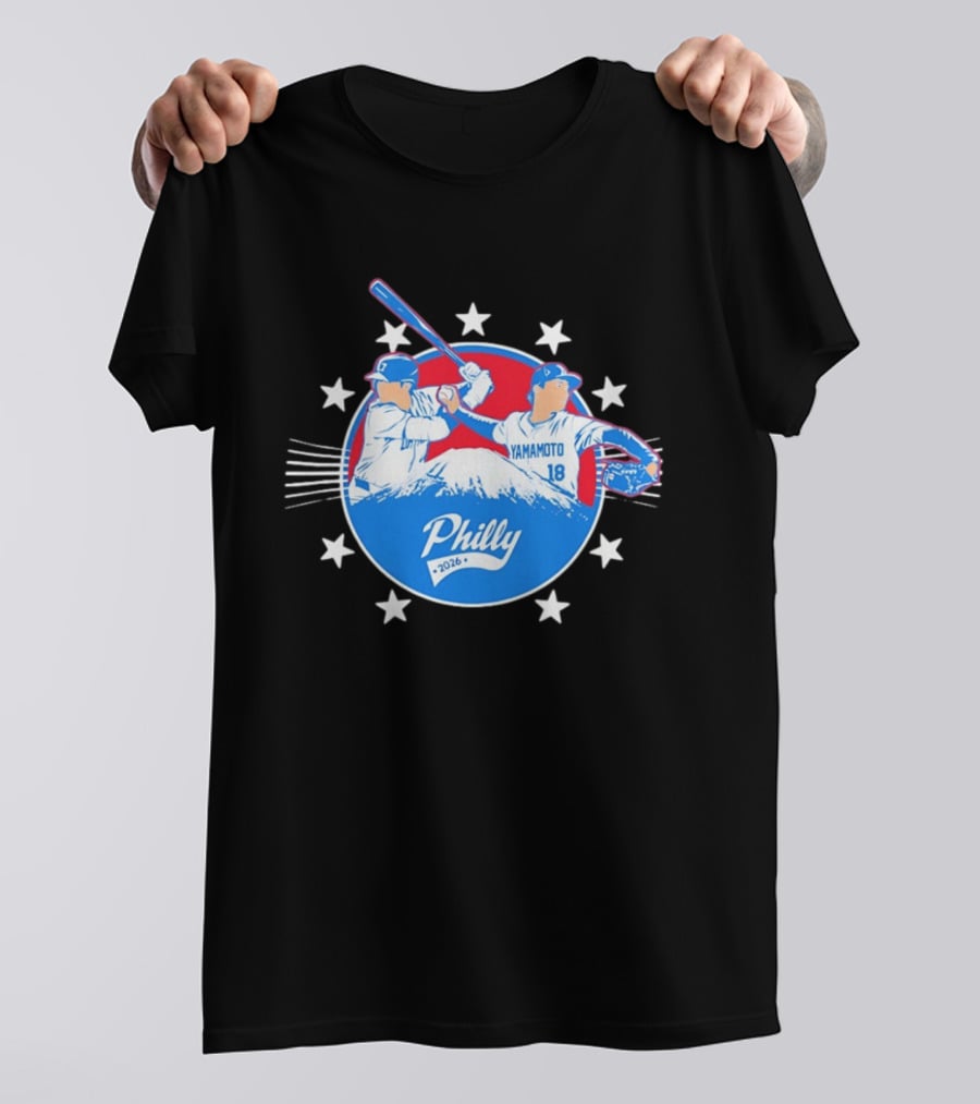 Yamamoto 18 Philly 2026 Baseball Philadelphia Stars T-Shirt