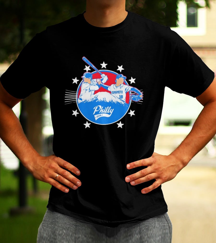 Yamamoto 18 Philly 2026 Baseball Philadelphia Stars T-Shirt