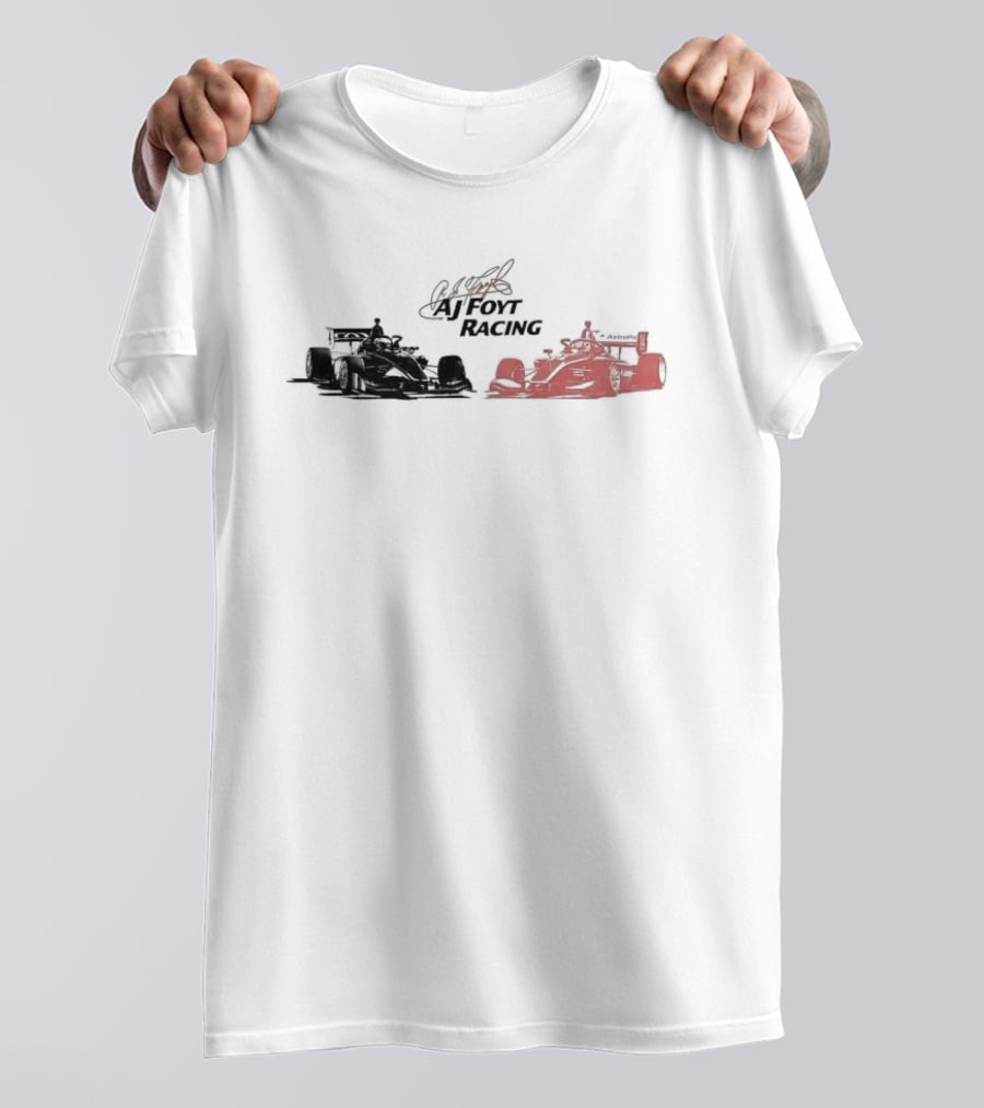 AJ Foyt Racing INDY NXT IndyCar Team Logo Racing Cars T-Shirt