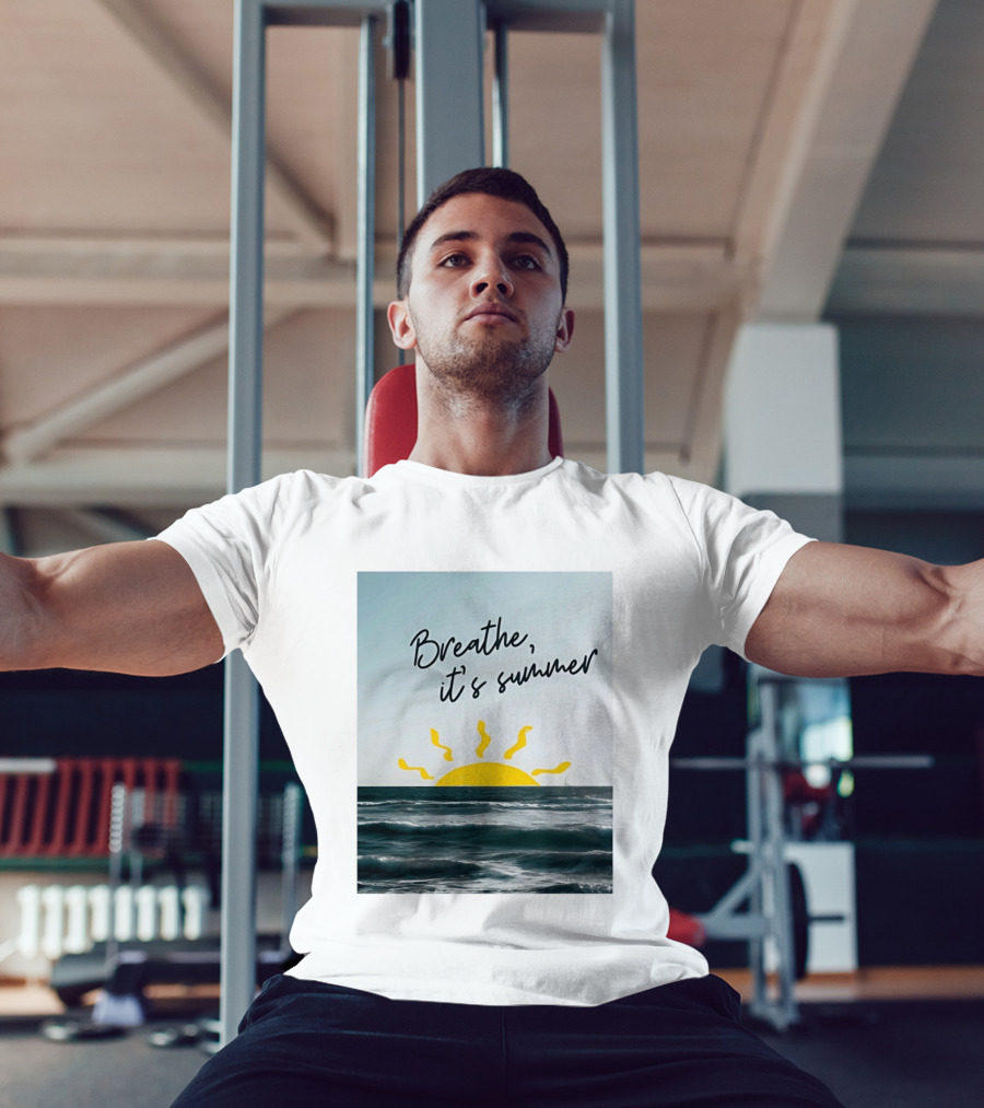 Breathe It's Summer Sun Ocean Scenery T-Shirt