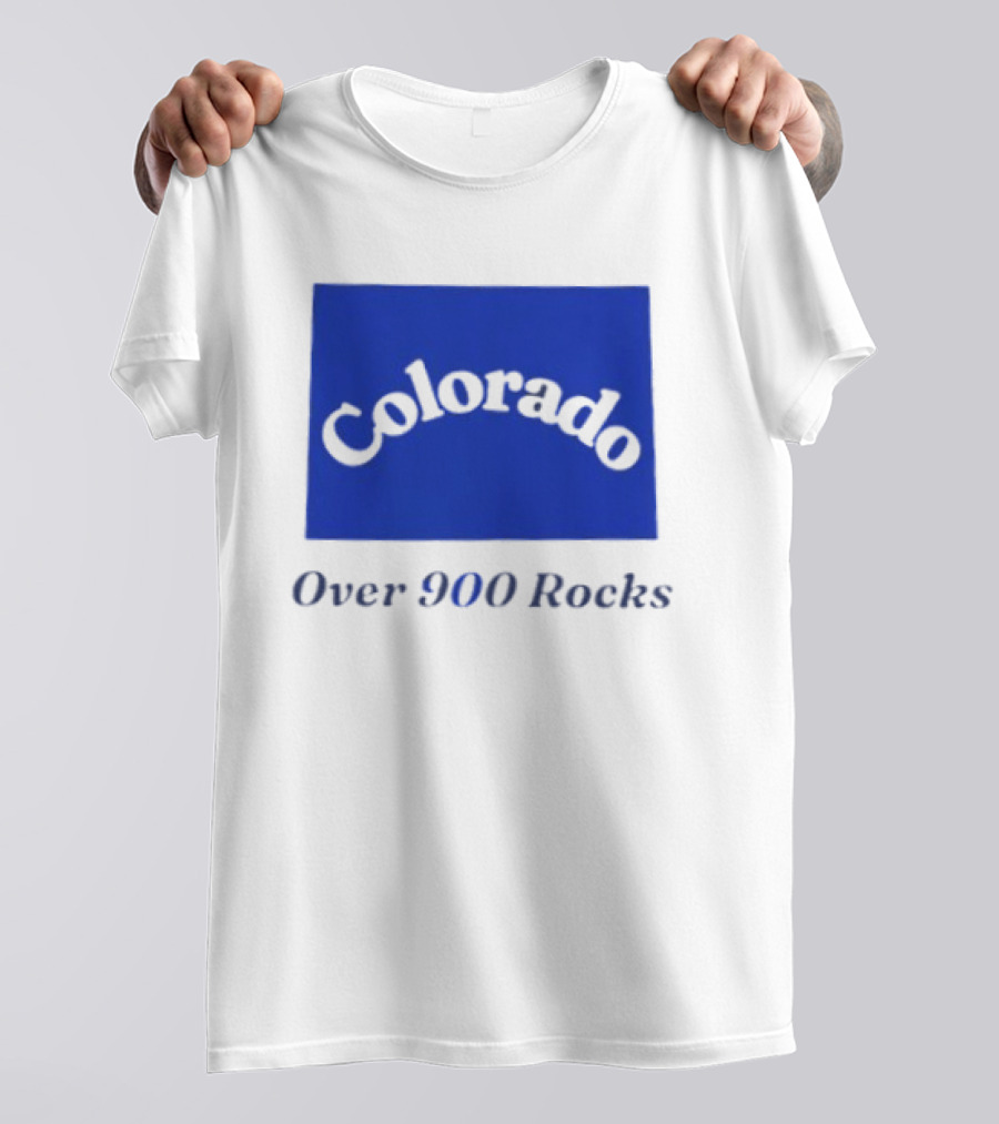 Colorado Over 900 Rocks Geology Nature Humor Celebration Stone Enthusiasts T-Shirt