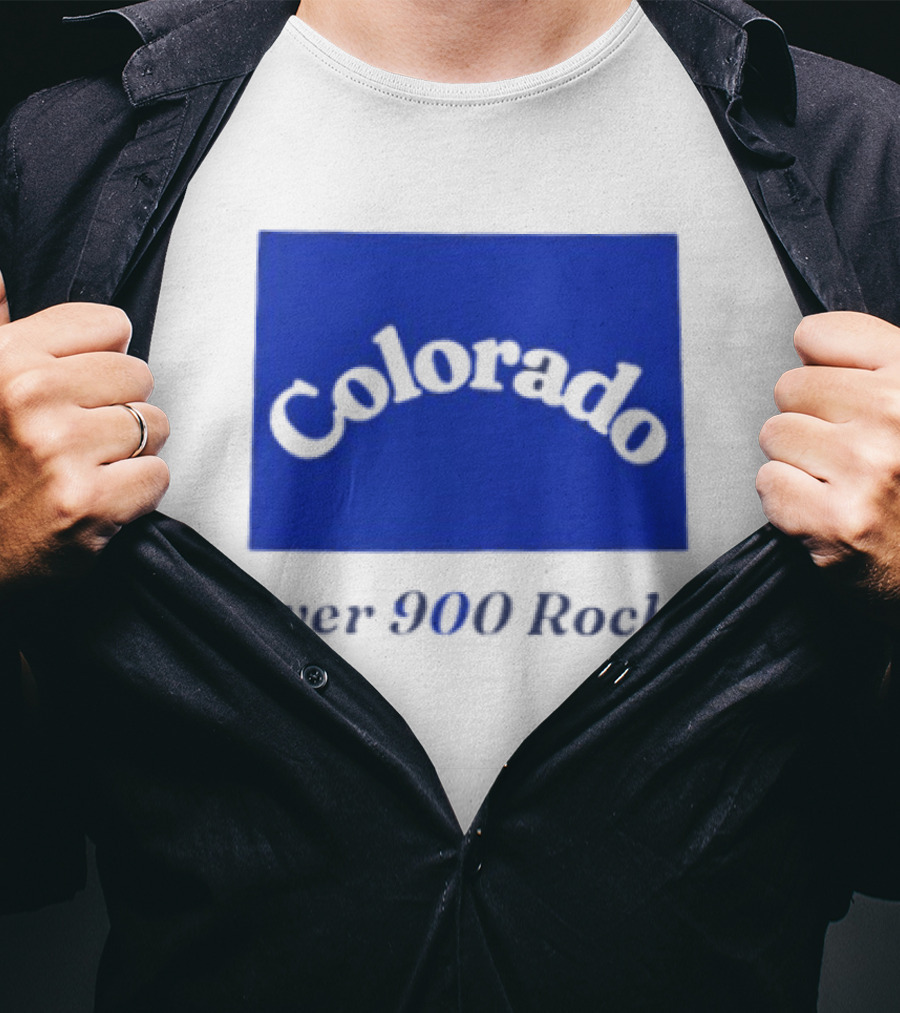 Colorado Over 900 Rocks Geology Nature Humor Celebration Stone Enthusiasts T-Shirt