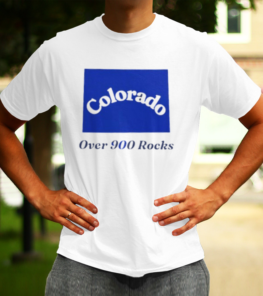Colorado Over 900 Rocks Geology Nature Humor Celebration Stone Enthusiasts T-Shirt