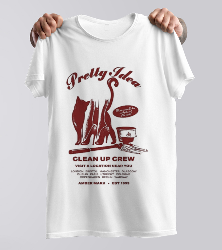 Pretty Idea Clean Up Crew Visit: Denver Columbus Annapolis Albuquerque 1973 T-Shirt