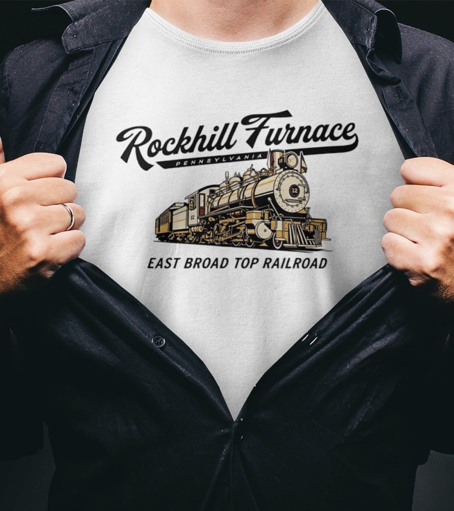 Rockhill Furnace Pennsylvania East Broad Top Railroad Steam Train 12 T-Shirt
